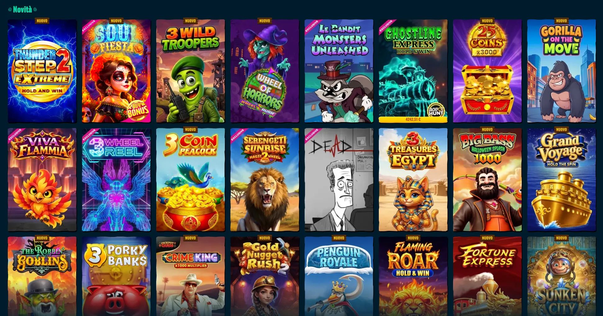 Categorie slot e giochi popolari di Spinanga